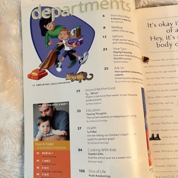 2/$25 Today's Parent Canada's Parenting Magazine June 2001 Vol 18 No 5 Vintage - Picture 3 of 6